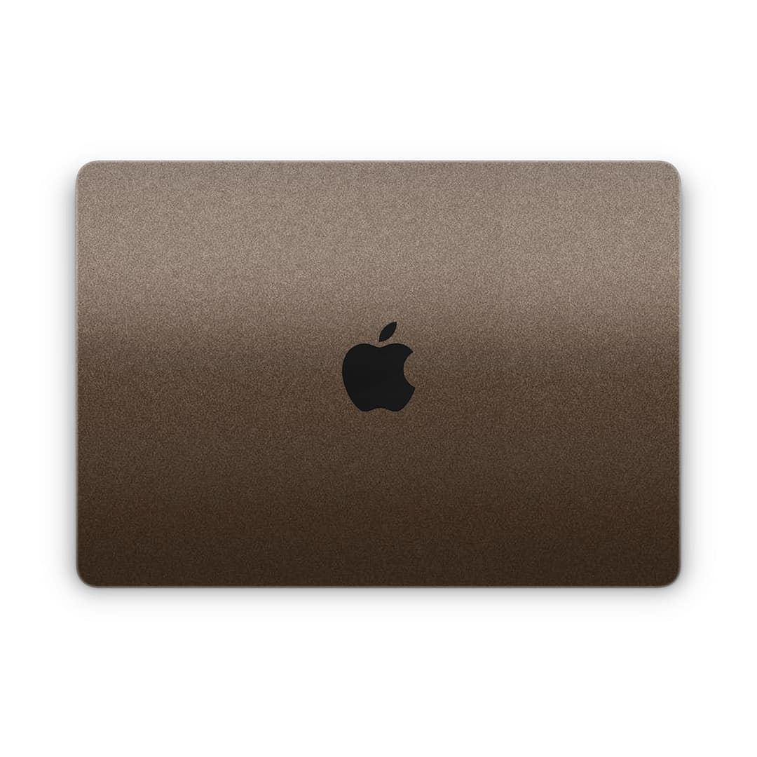 Macbook air 13. 6'' m2 2022 matte brown metallic skin | wrapitskin