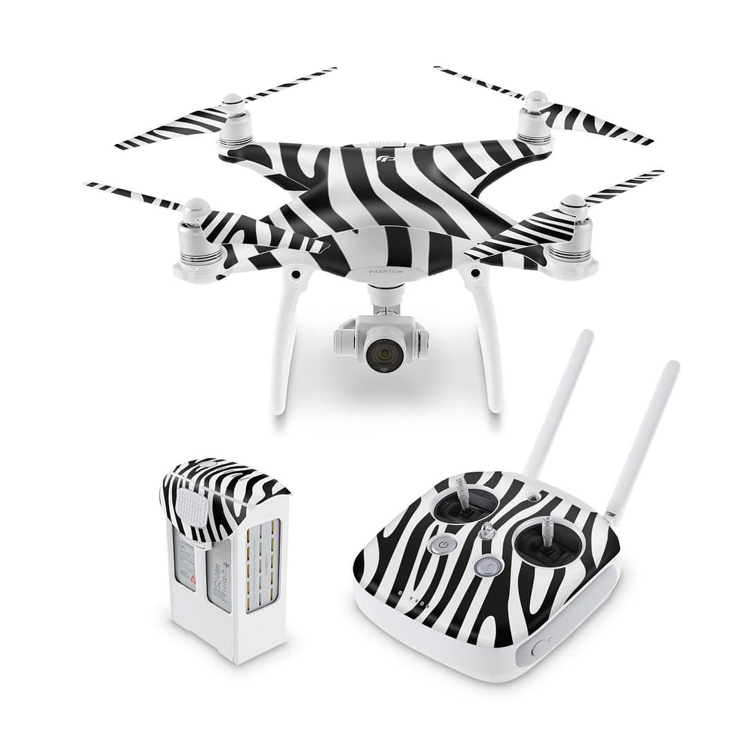 Dji phantom 4 black and white skin | wrapitskin
