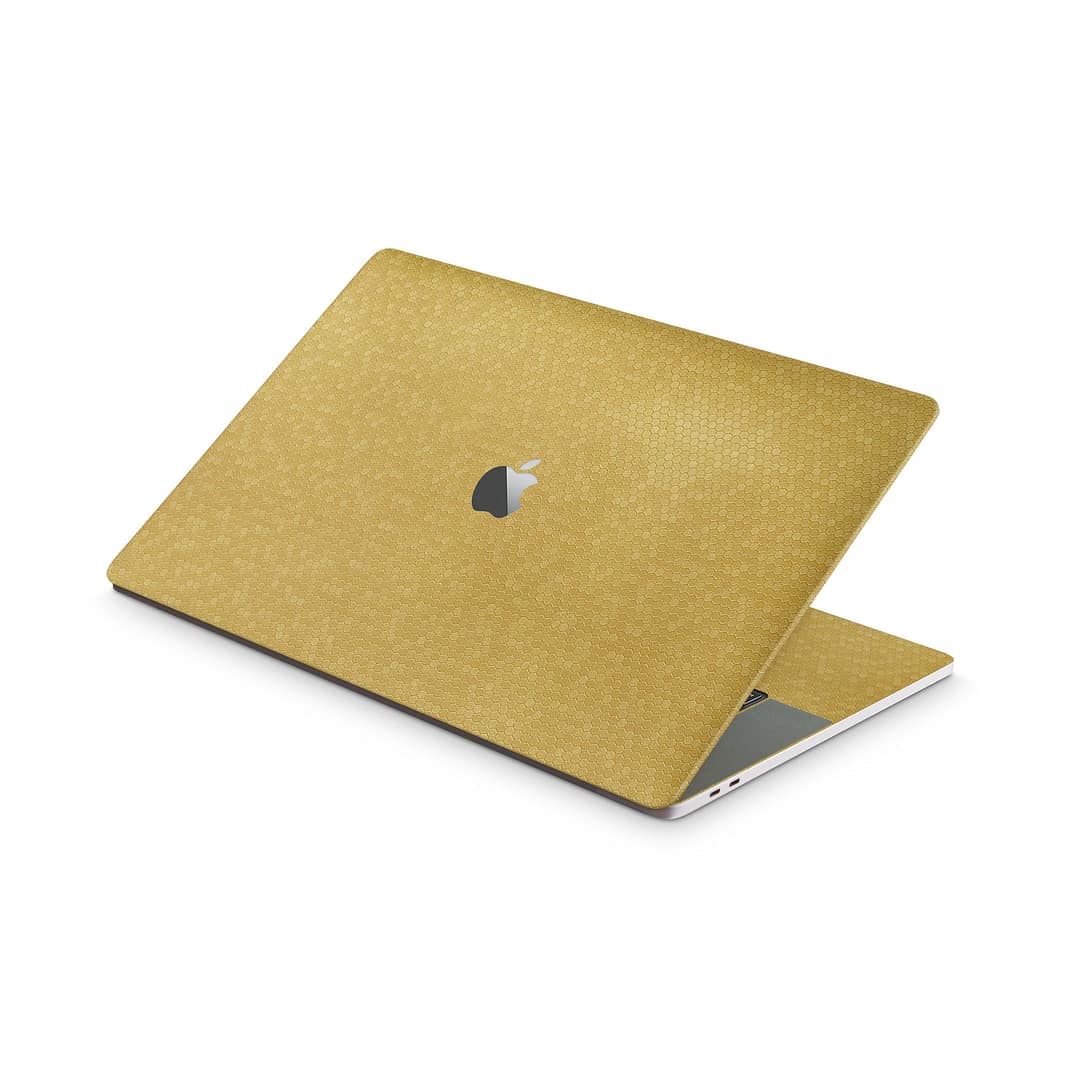 Macbook pro 15'' (2018-2019) honeycomb gold skin | wrapitskin