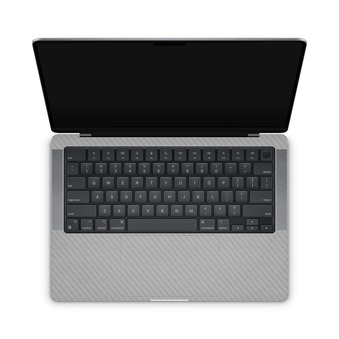 Macbook pro 14'' (2021) carbon fiber gray skin | wrapitskin