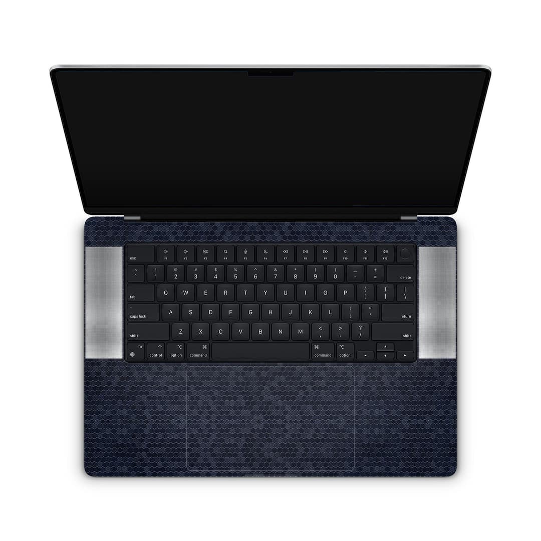 Macbook pro 16'' (m1,2021) honeycomb blue skin | wrapitskin