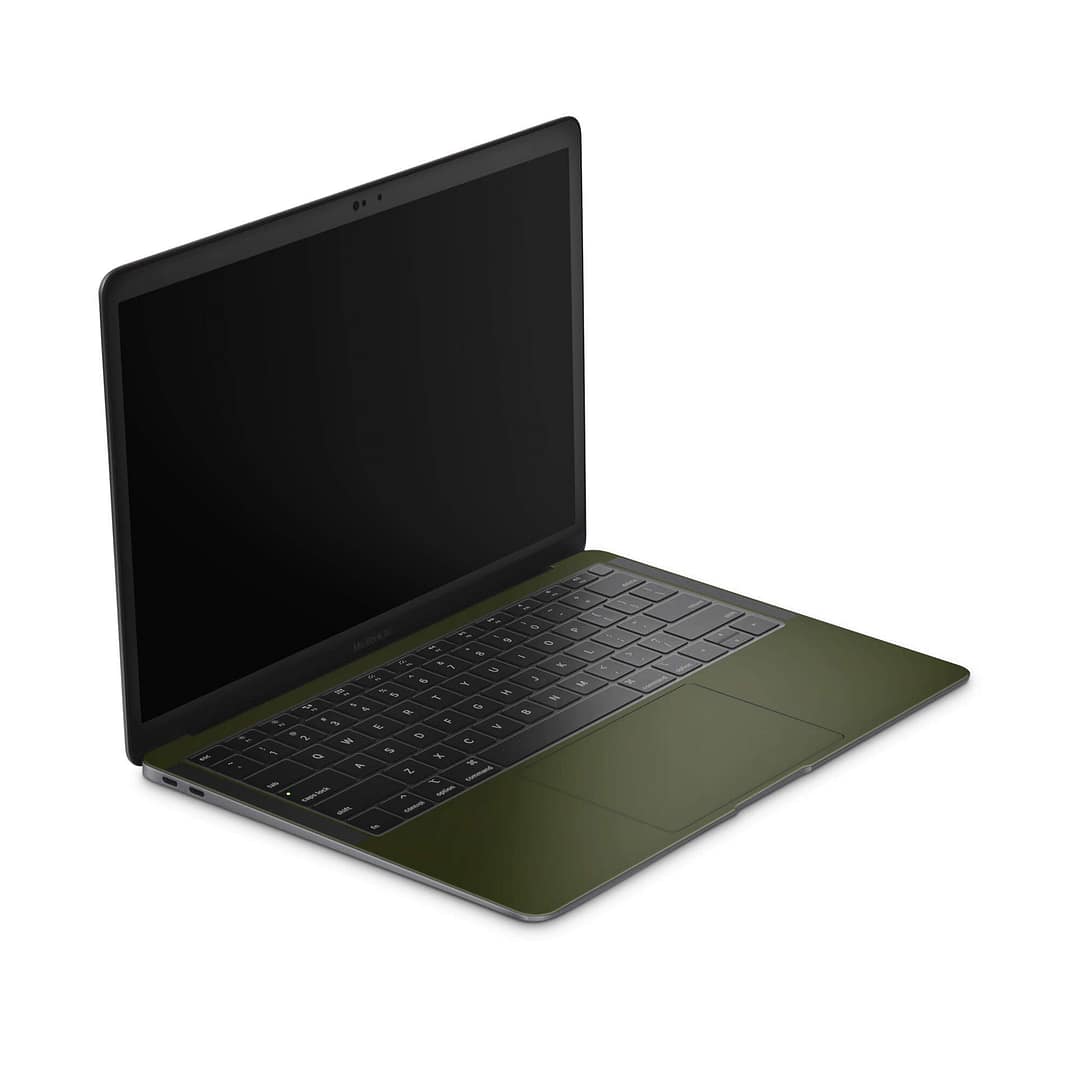 Macbook air 13'' (2018) matte military green skin | wrapitskin