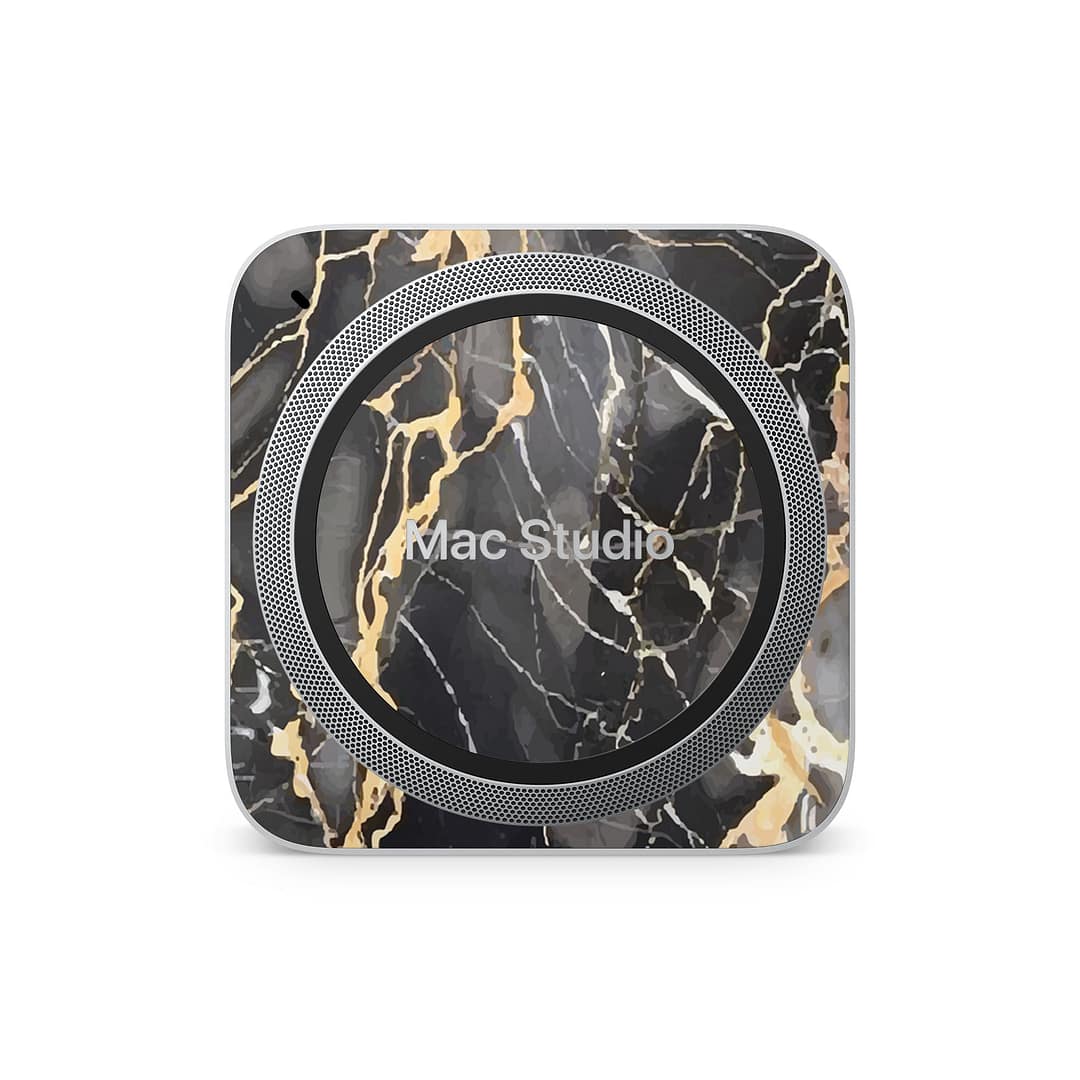 Mac studio black gold fusion art skin | wrapitskin