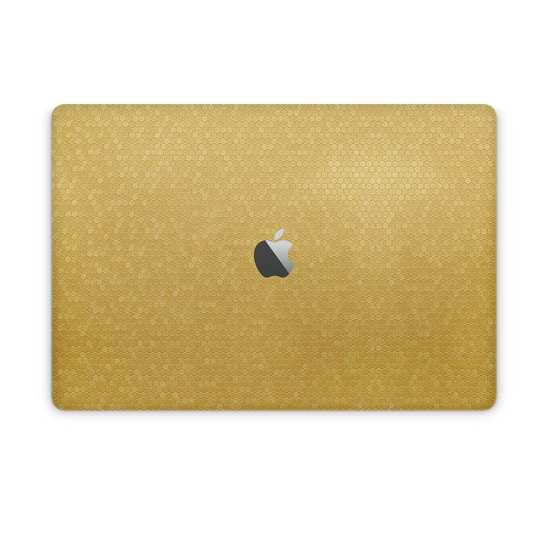 Macbook pro 15'' (2018-2019) honeycomb gold skin | wrapitskin