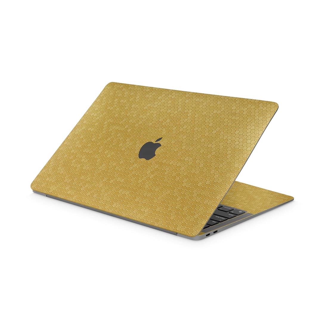 Macbook air 13'' (m1,2020) honeycomb gold skin | wrapitskin
