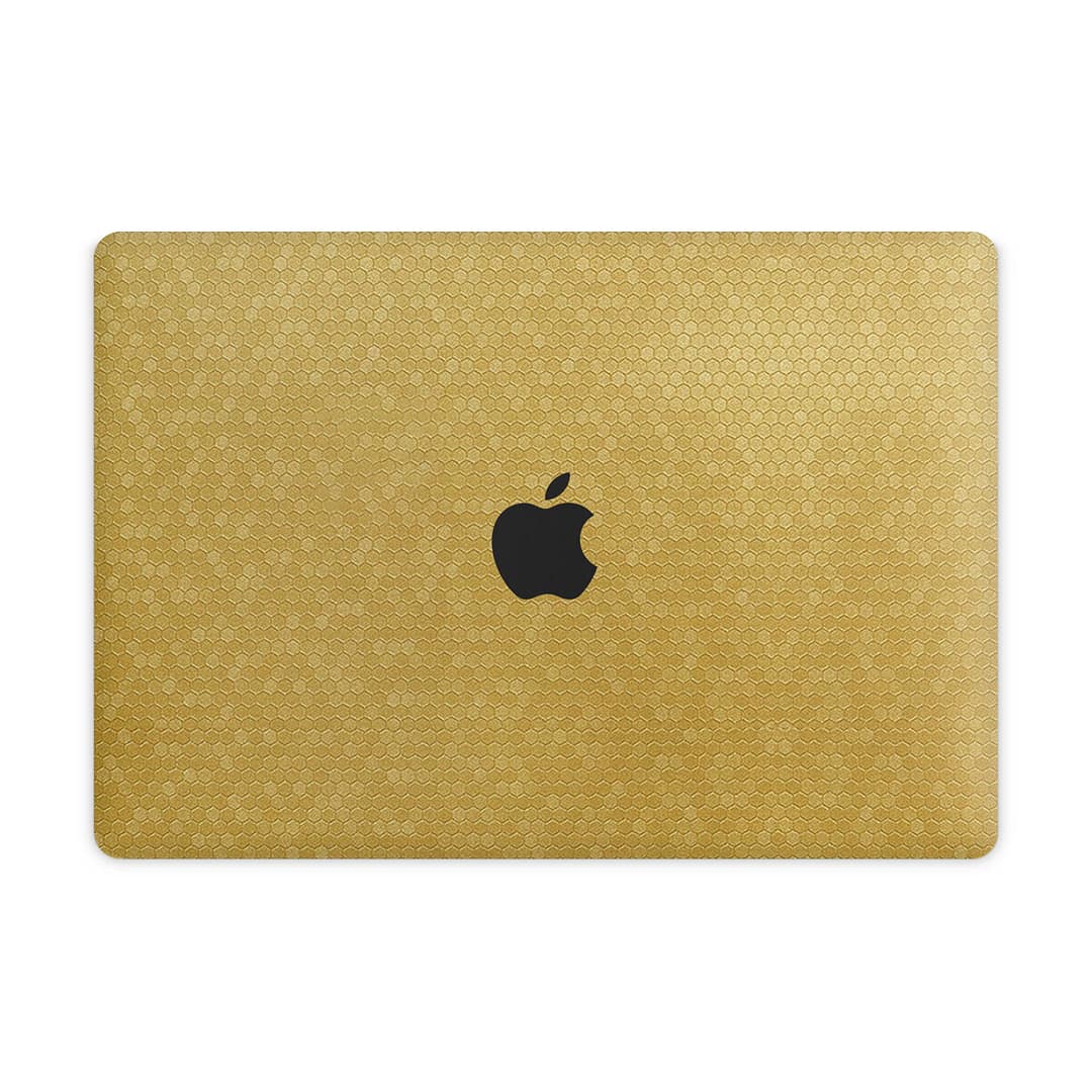 Macbook pro 13'' (touch bar,2018) honeycomb gold skin | wrapitskin