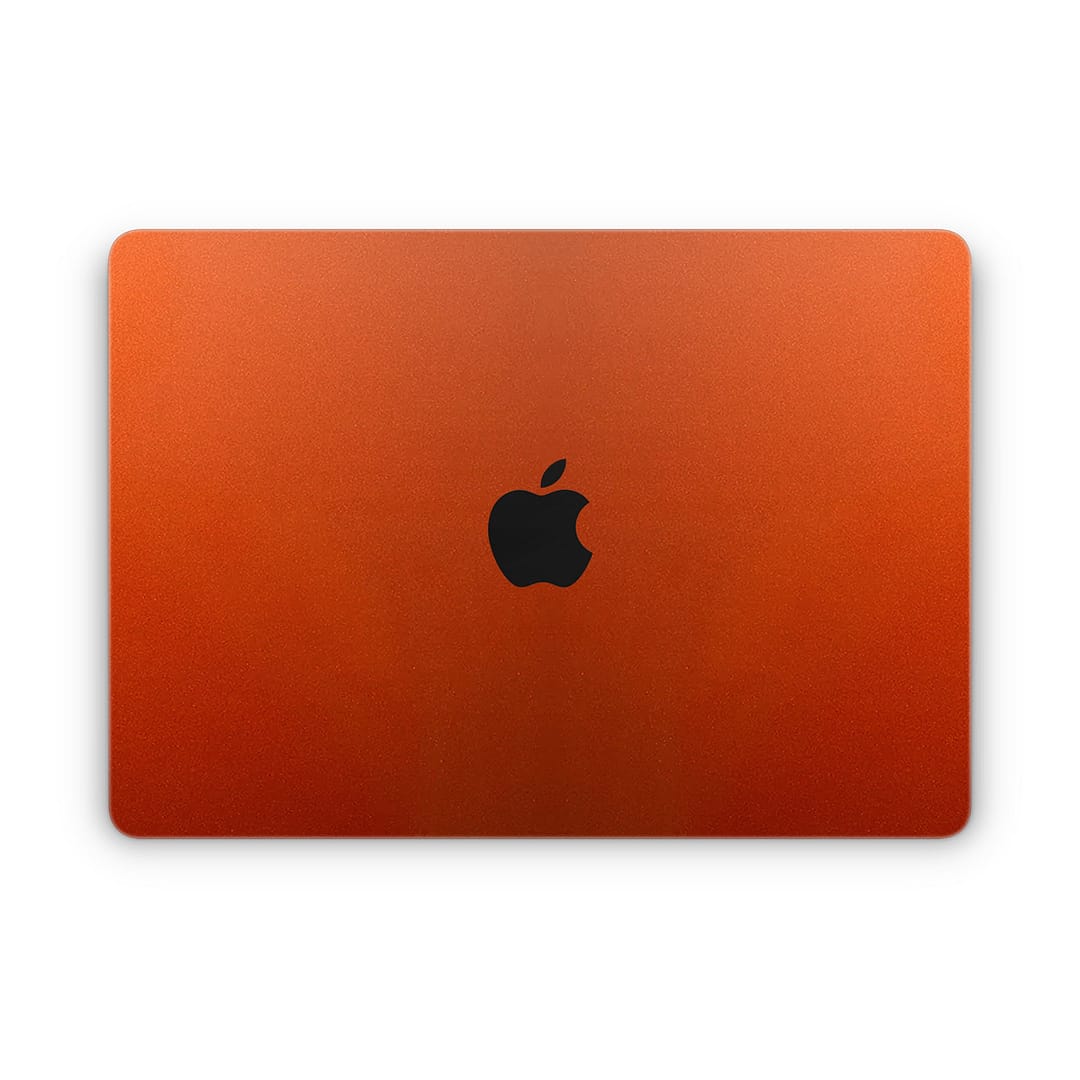 Macbook air 13. 6'' m2 2022 glossy fiery orange skin | wrapitskin