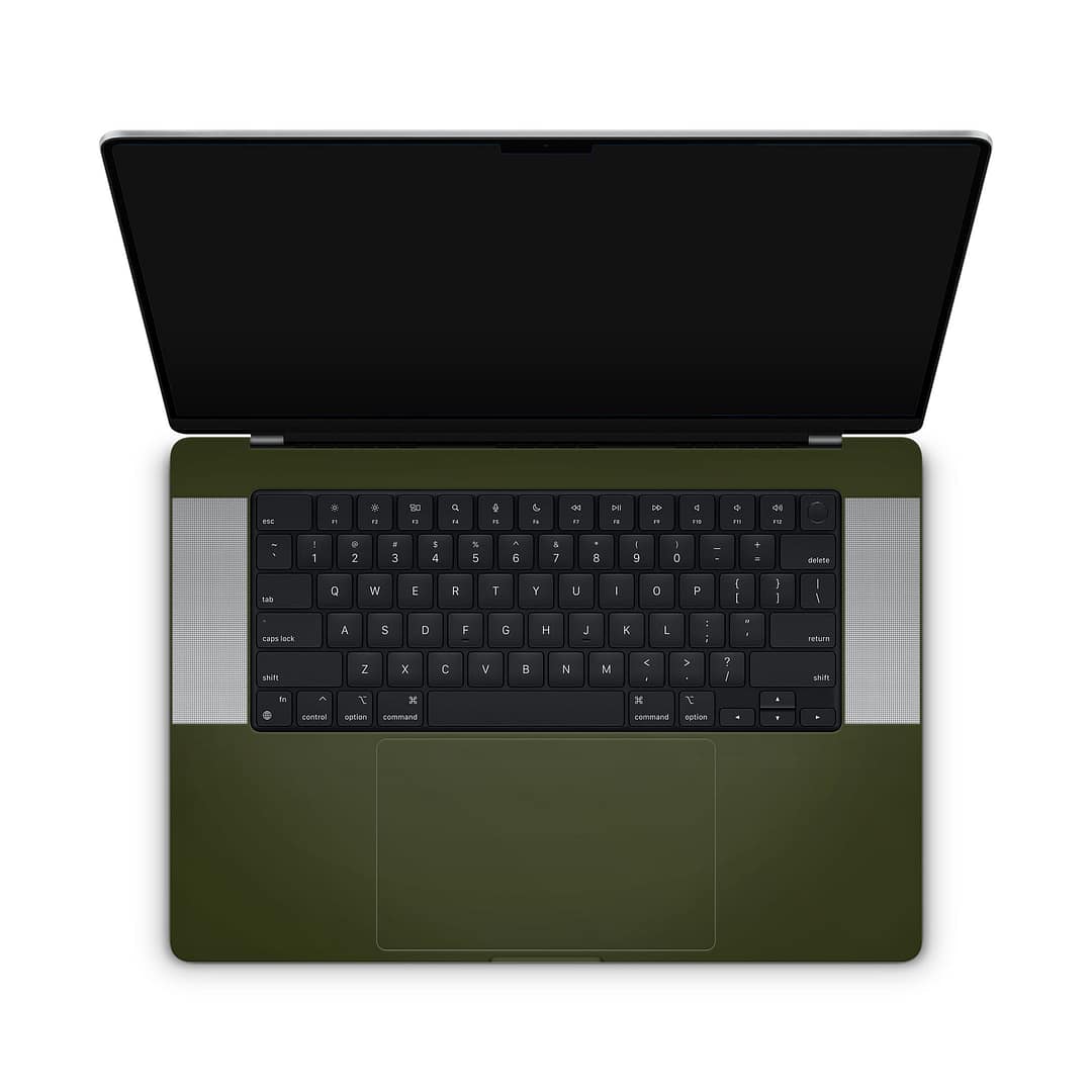 Macbook pro 16'' (m1,2021) matte military green skin | wrapitskin