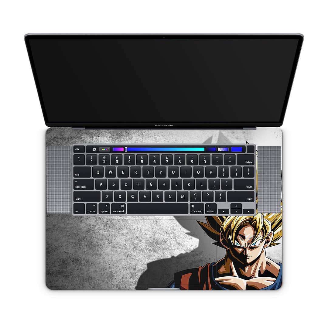 Macbook pro 16'' (touch bar,2019) dragon ball z warrior skin | wrapitskin