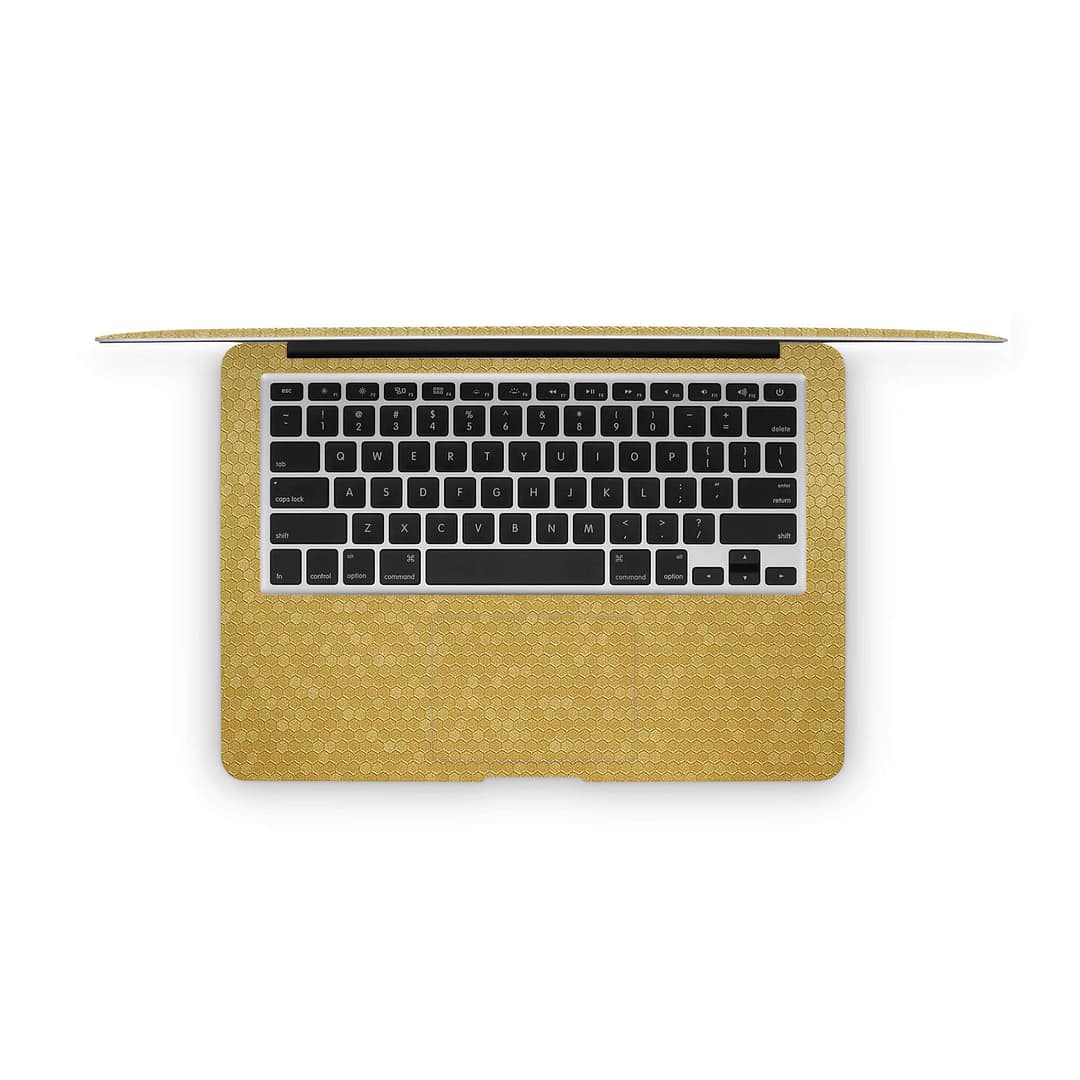 Macbook air 13'' (2010-2017) honeycomb gold skin | wrapitskin