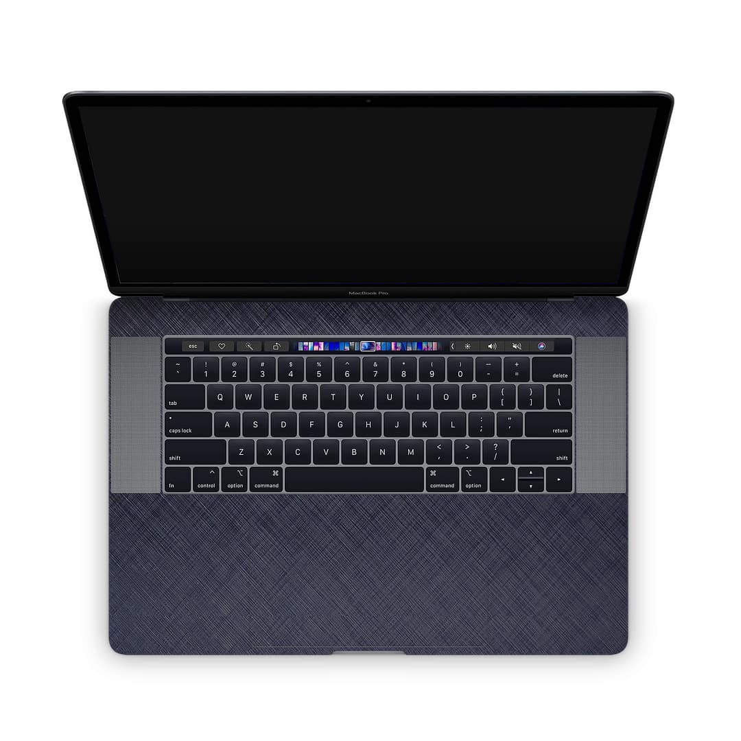 Macbook pro 15'' (2018-2019) cross metal blue skin | wrapitskin