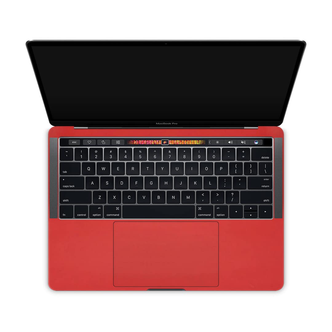 Macbook pro 13'' (touch bar,2018) matte red skin | wrapitskin