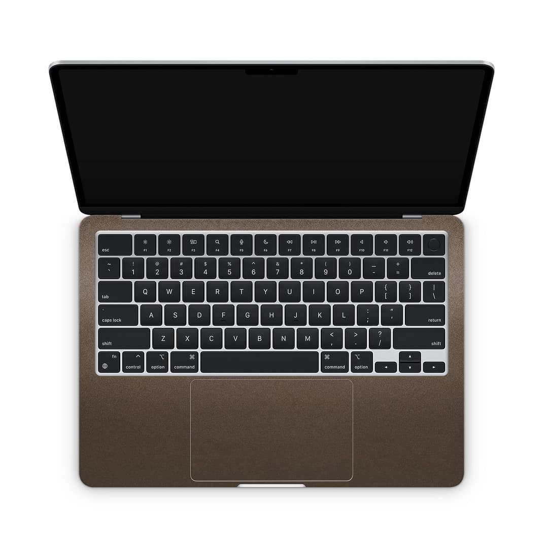 Macbook air 13. 6'' m2 2022 matte brown metallic skin | wrapitskin