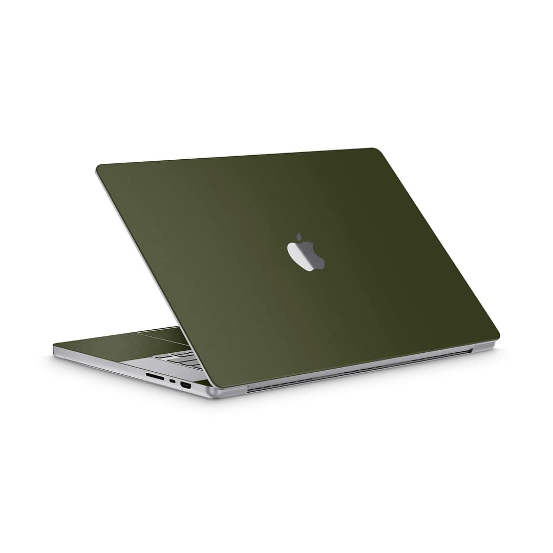 Macbook pro 16'' (m1,2021) matte military green skin | wrapitskin