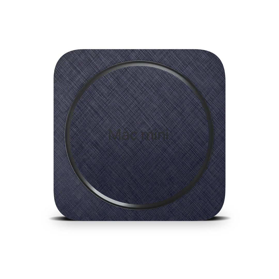 Mac mini m2 cross metal blue skin | wrapitskin