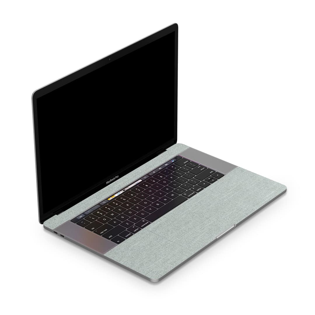 Macbook pro 15'' (2017) linen cyan skin | wrapitskin