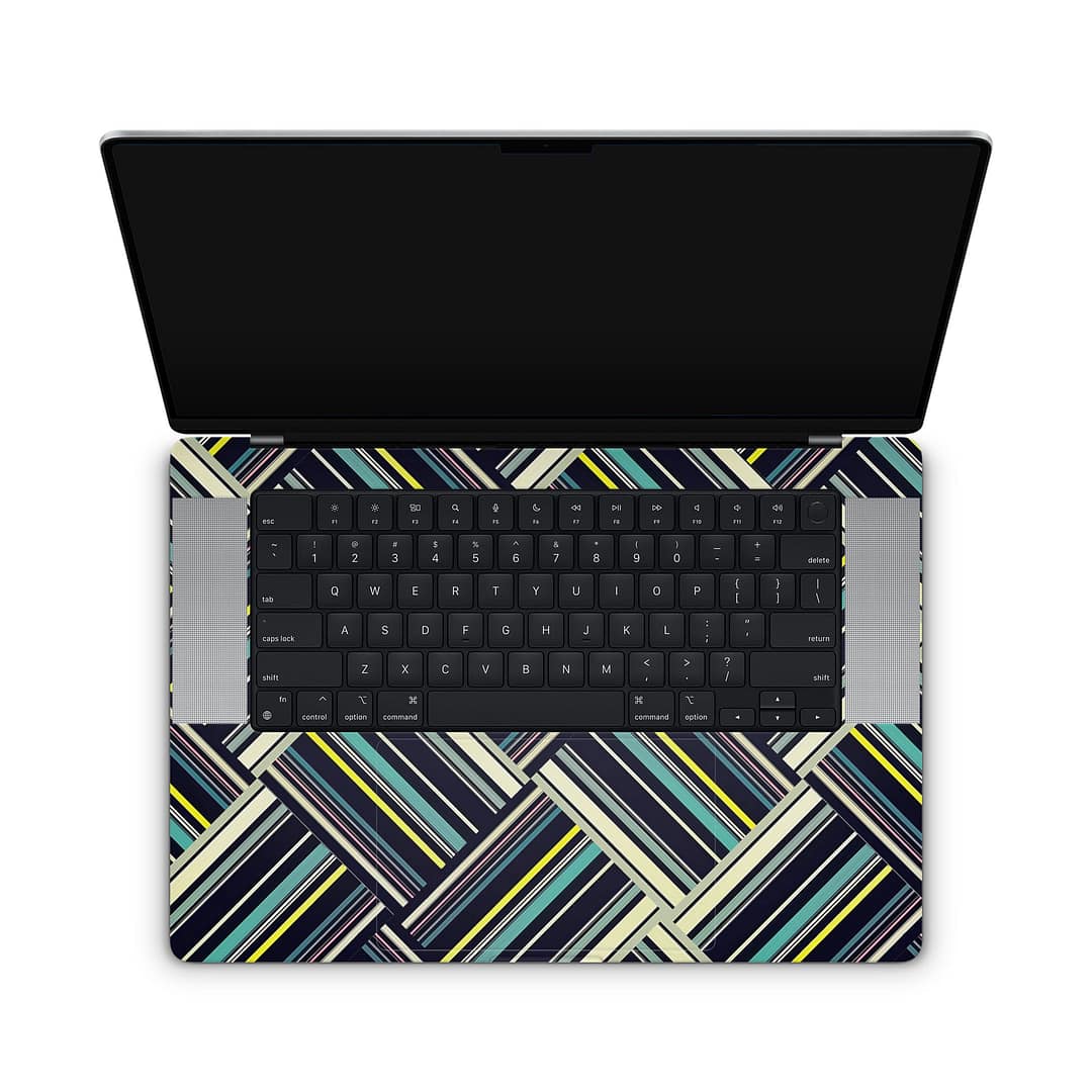 Macbook pro 16'' (m2,2023) striped abstract skin | wrapitskin