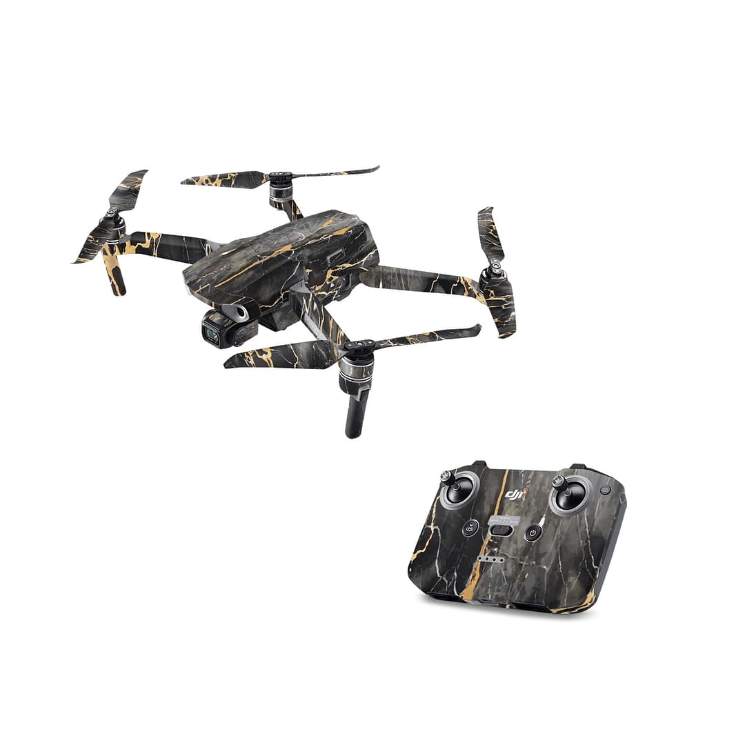 Dji mavic air 2 black gold fusion art skin | wrapitskin