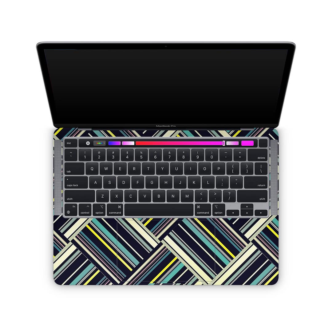 Macbook pro 13'' (m1 2020) striped abstract skin | wrapitskin