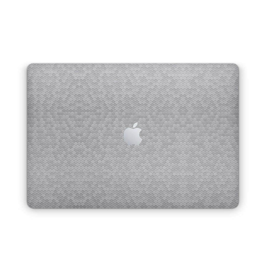 Macbook pro 16'' (touch bar,2019) honeycomb silver skin | wrapitskin