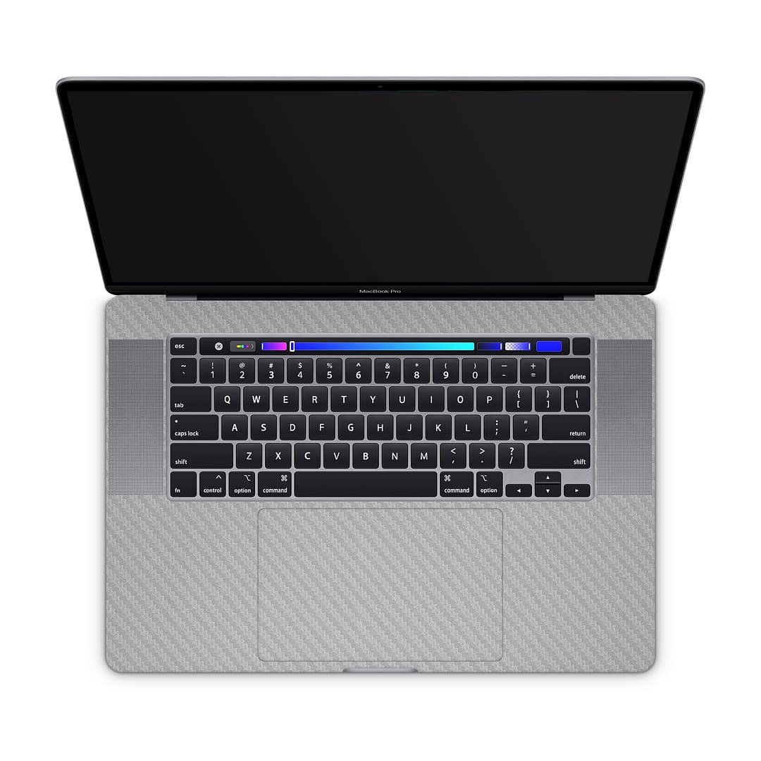 Macbook pro 16'' (touch bar,2019) carbon fiber gray skin | wrapitskin