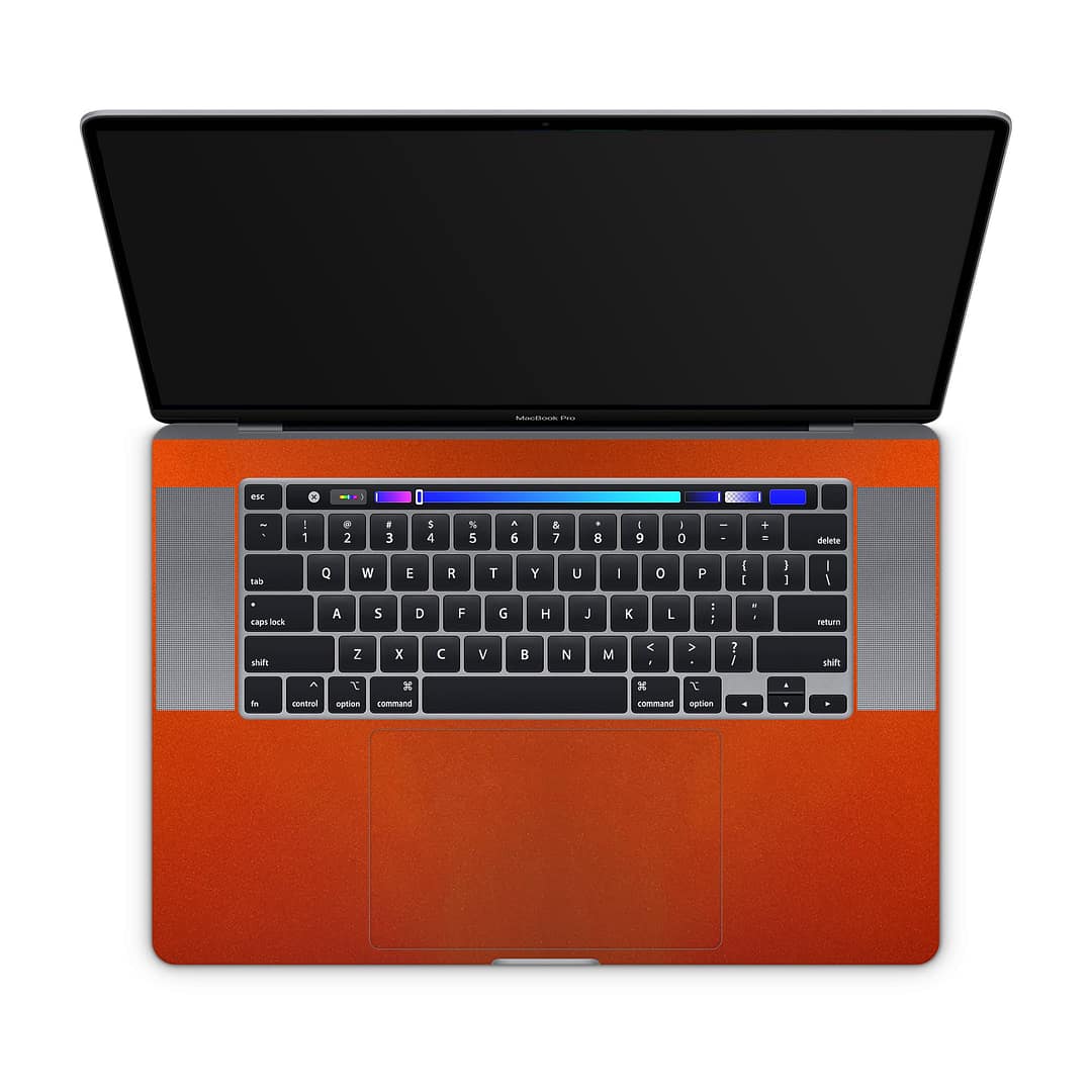 Macbook pro 16'' (touch bar,2019) glossy fiery orange skin | wrapitskin