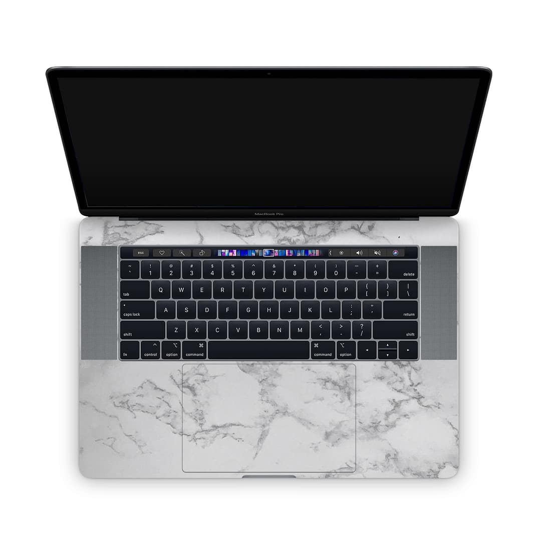 Macbook pro 15'' (2018-2019) marble white skin | wrapitskin