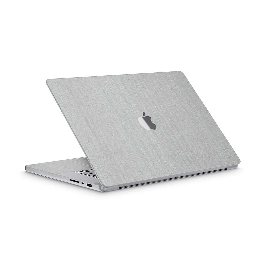 Macbook pro 16'' (m1,2021) brushed metal steel skin | wrapitskin
