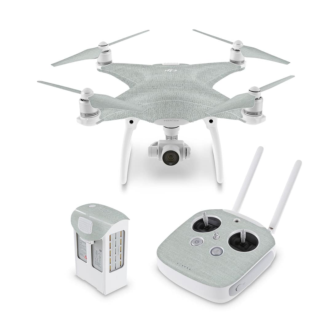 Dji phantom 4 linen cyan skin | wrapitskin