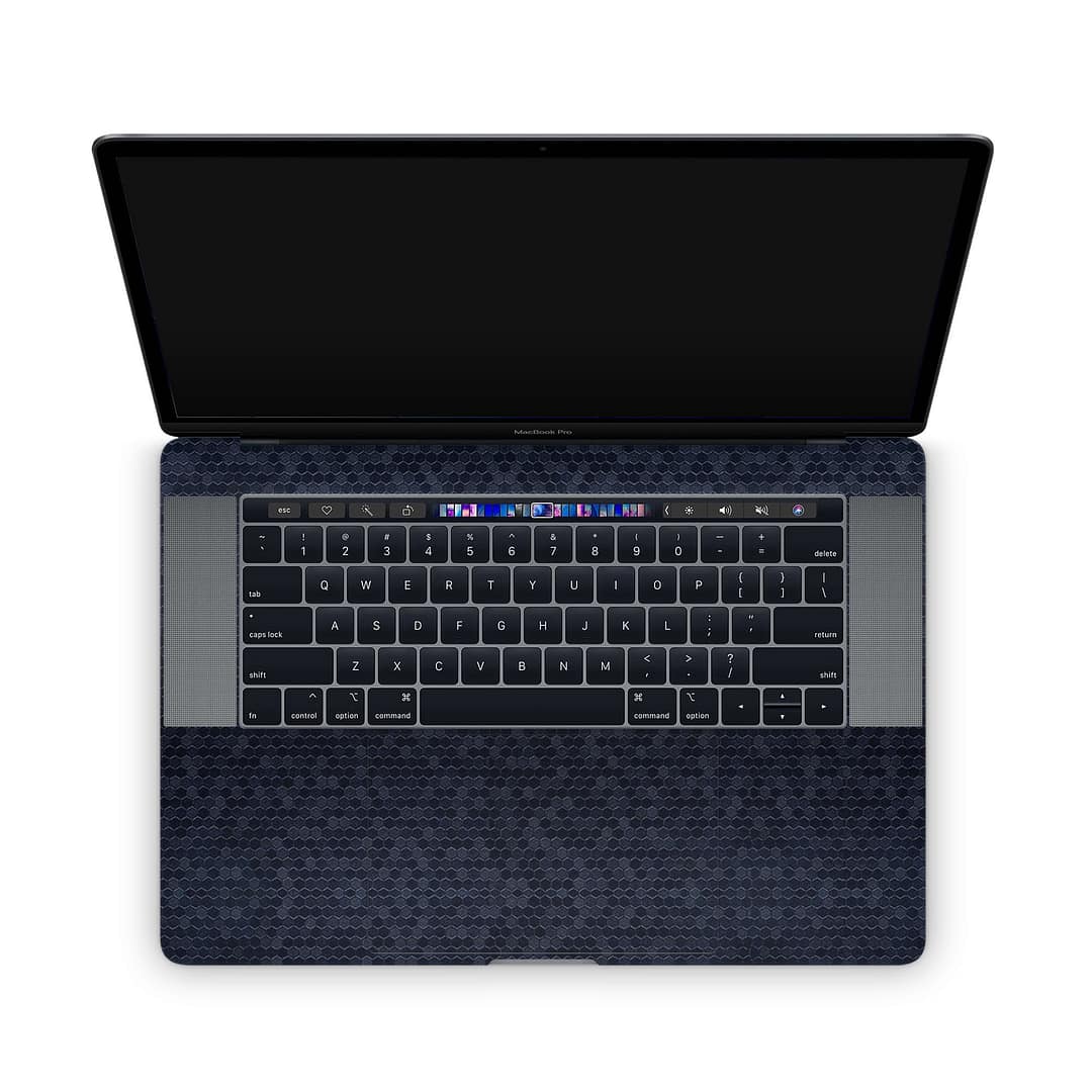 Macbook pro 15'' (2018-2019) honeycomb blue skin | wrapitskin