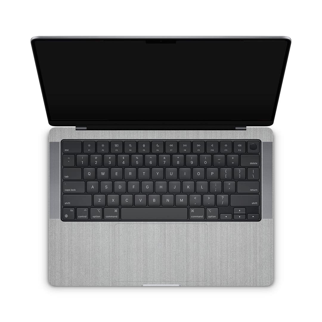 Macbook pro 14'' (2021) brushed metal steel skin | wrapitskin