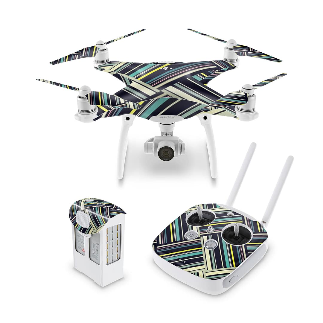 Dji phantom 4 striped abstract skin | wrapitskin
