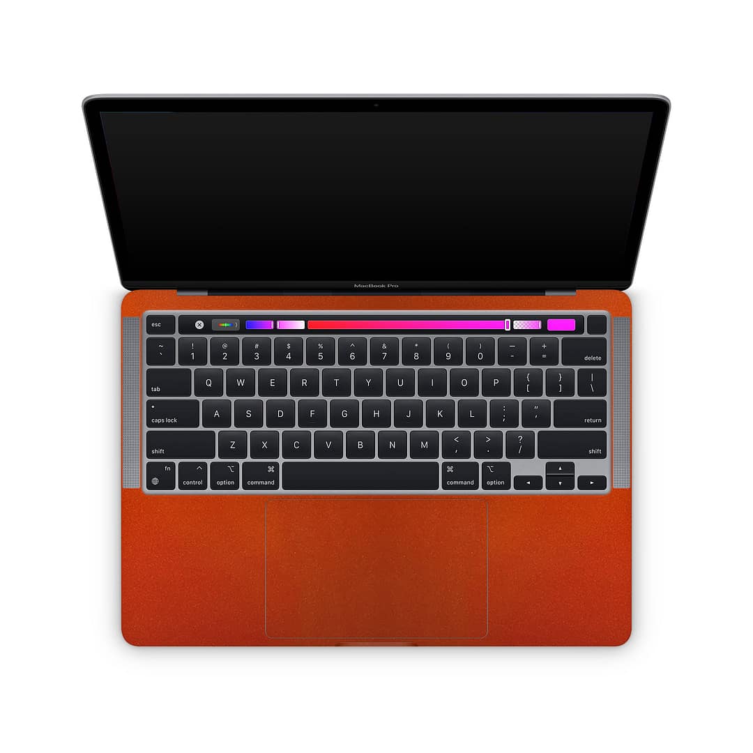 Macbook pro 13'' (m1 2020) glossy fiery orange skin | wrapitskin