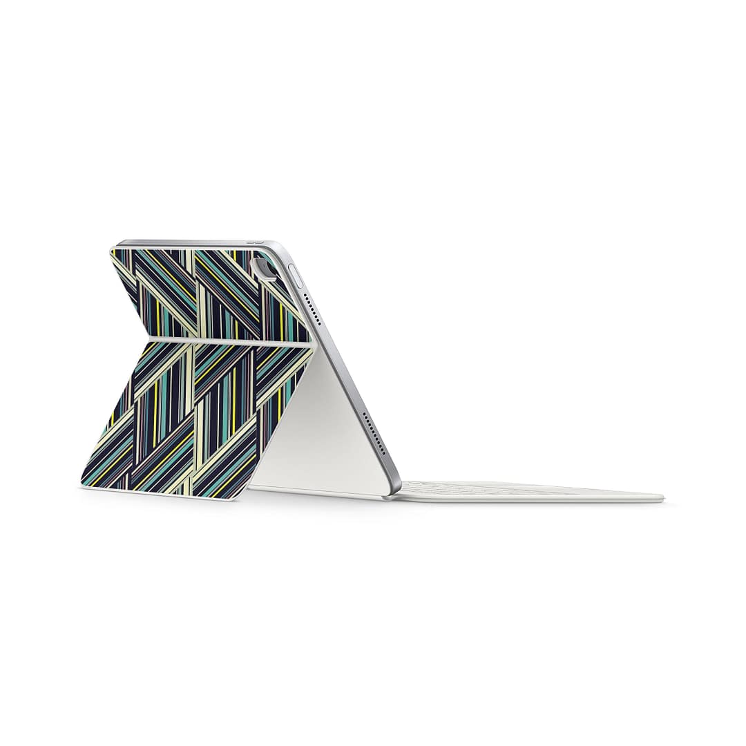Magic keyboard ipad 10. 9'' gen 10 striped abstract skin | wrapitskin