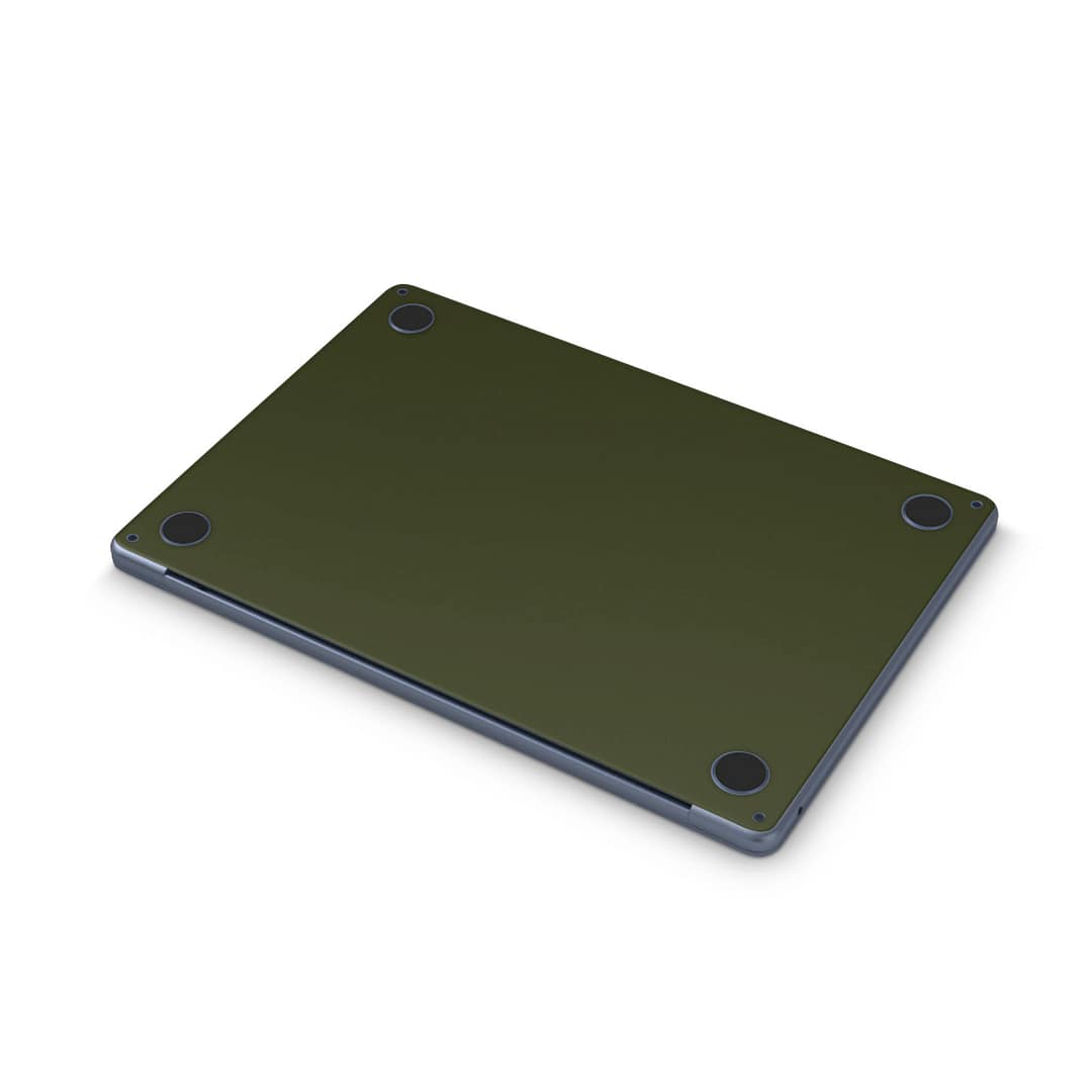 Macbook air 13. 6'' m2 2022 matte military green skin | wrapitskin