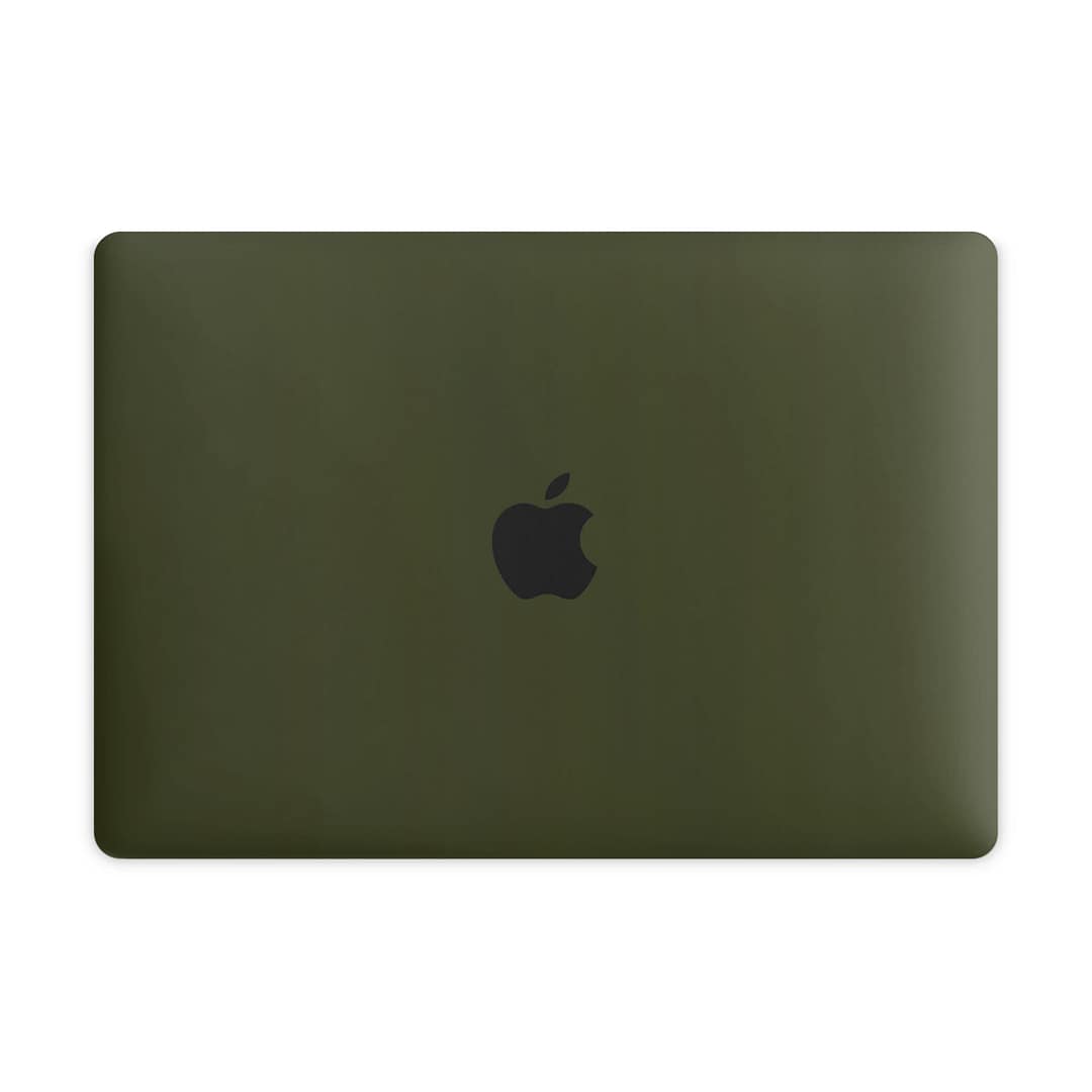 Macbook pro 13'' (touch bar,2018) matte military green skin | wrapitskin