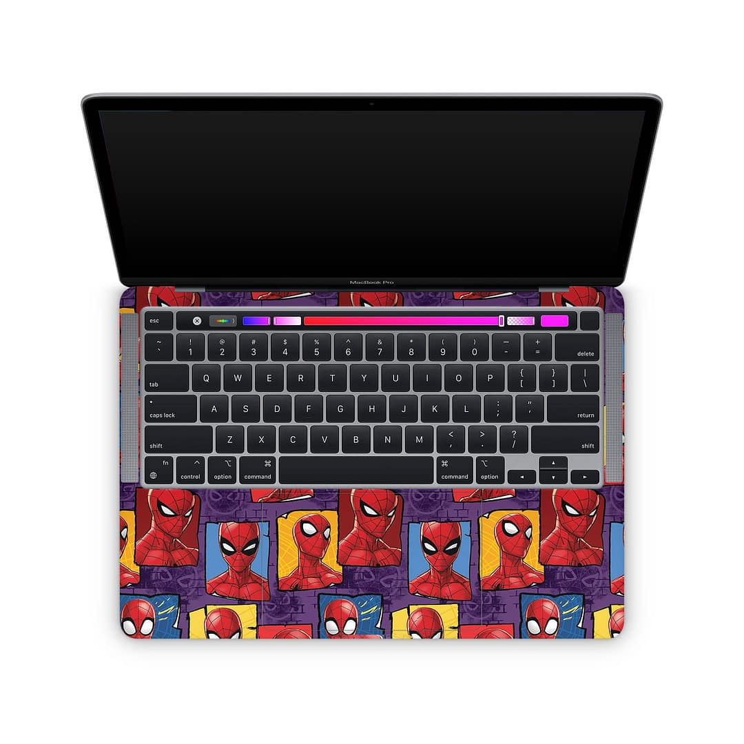 Macbook pro 13'' (m1 2020) spidey's world skin | wrapitskin
