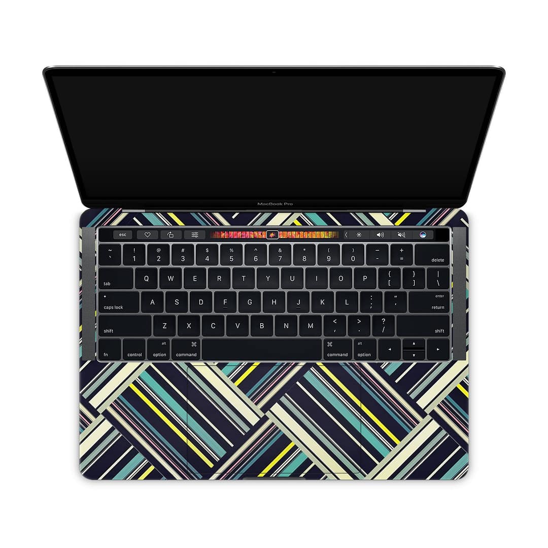 Macbook pro 13'' (touch bar,2018) striped abstract skin | wrapitskin