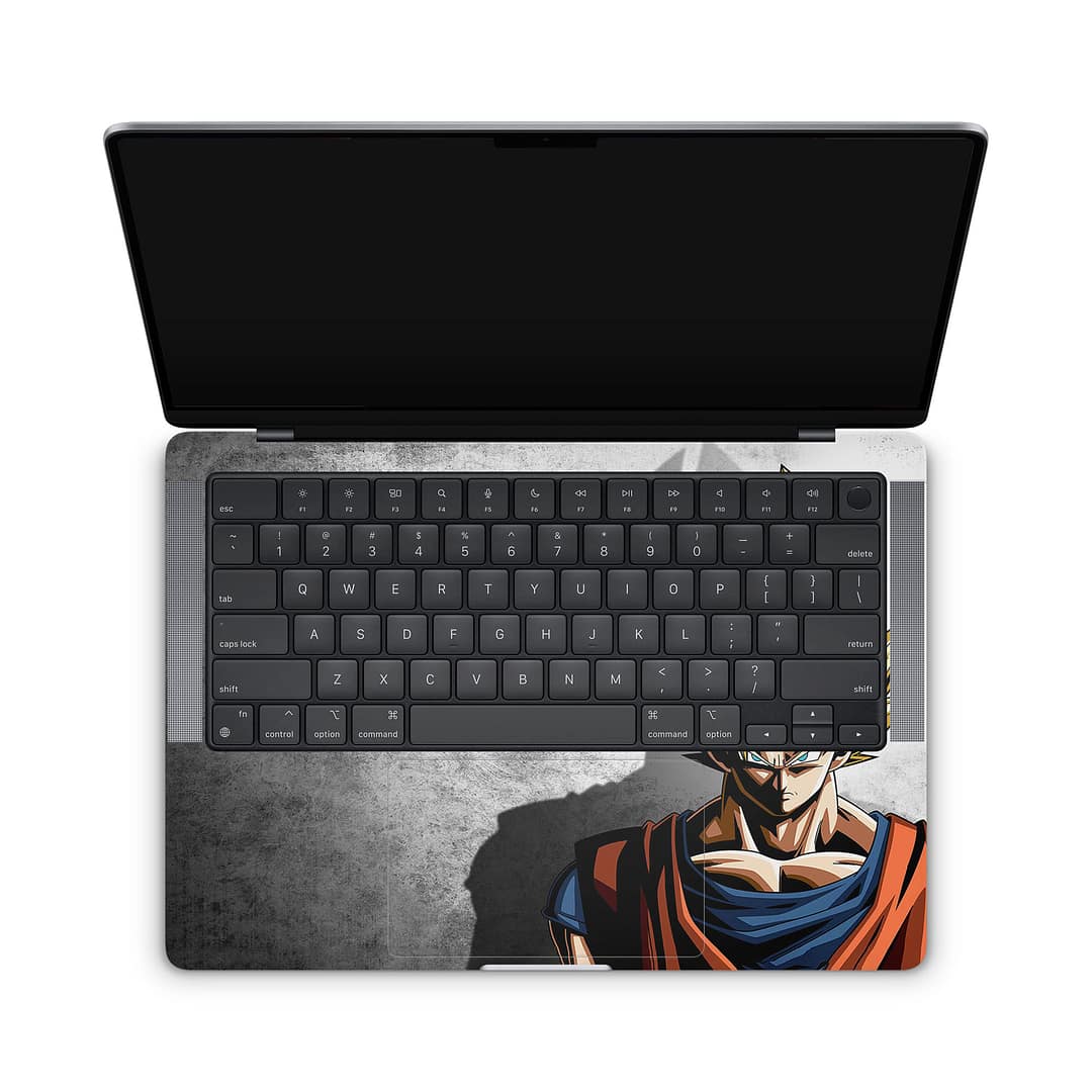 Macbook pro 14'' (2021) dragon ball z warrior skin | wrapitskin