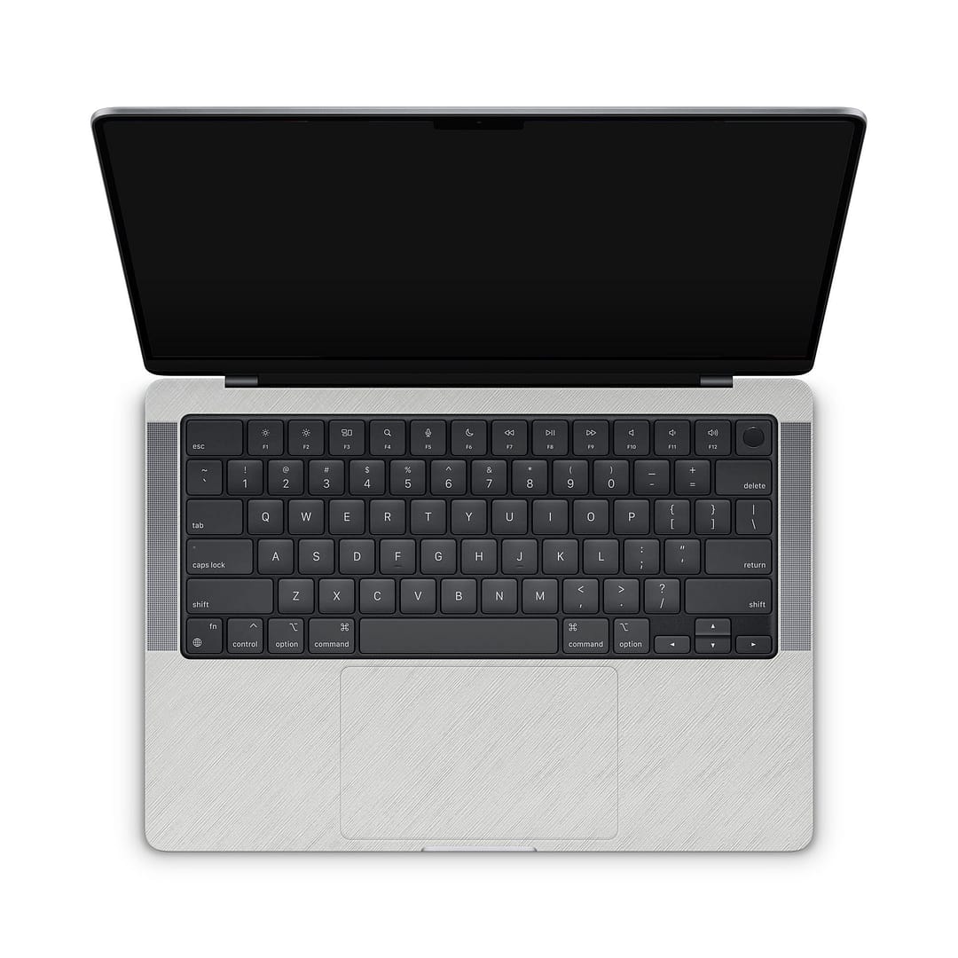 Macbook pro 14'' (2021) cross metal white skin | wrapitskin