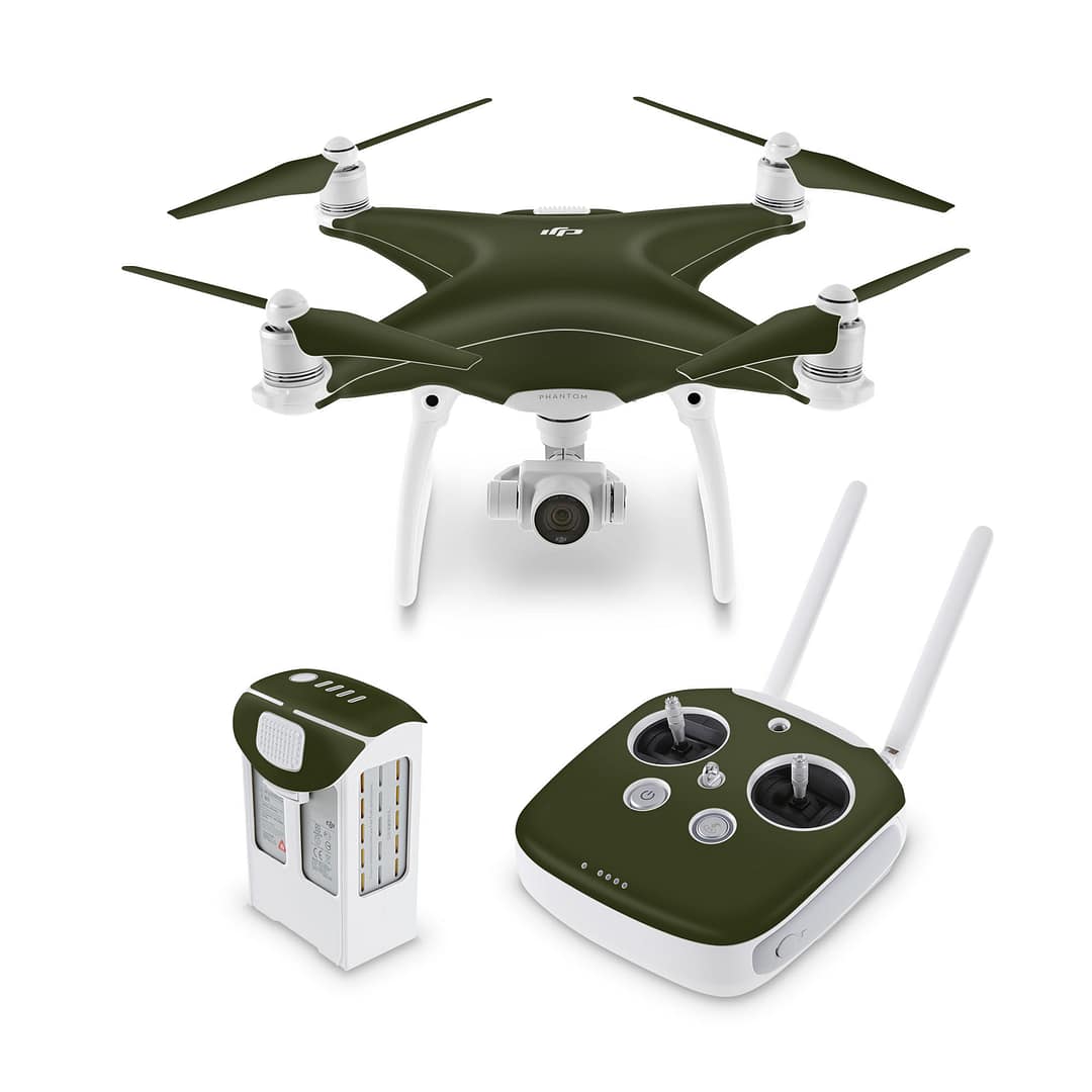 Dji phantom 4 matte military green skin | wrapitskin