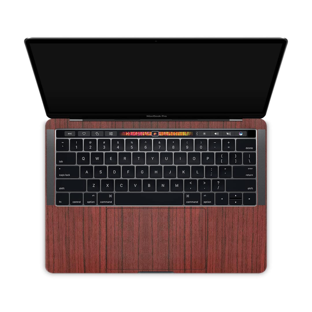 Macbook pro 13'' (touch bar,2018) padauk wood skin | wrapitskin