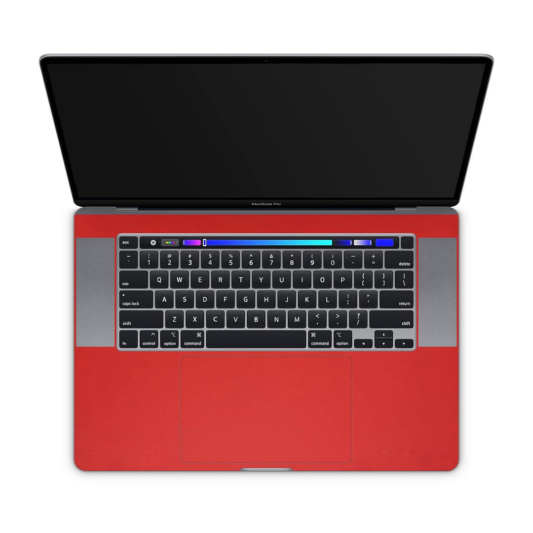 Macbook pro 16'' (touch bar,2019) matte red skin | wrapitskin