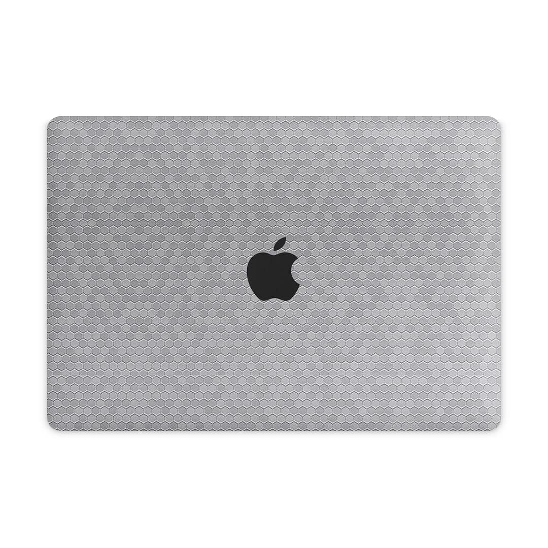 Macbook pro 13'' (touch bar,2018) honeycomb silver skin | wrapitskin