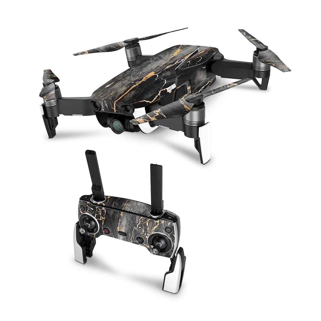 Dji mavic air black gold fusion art skin | wrapitskin