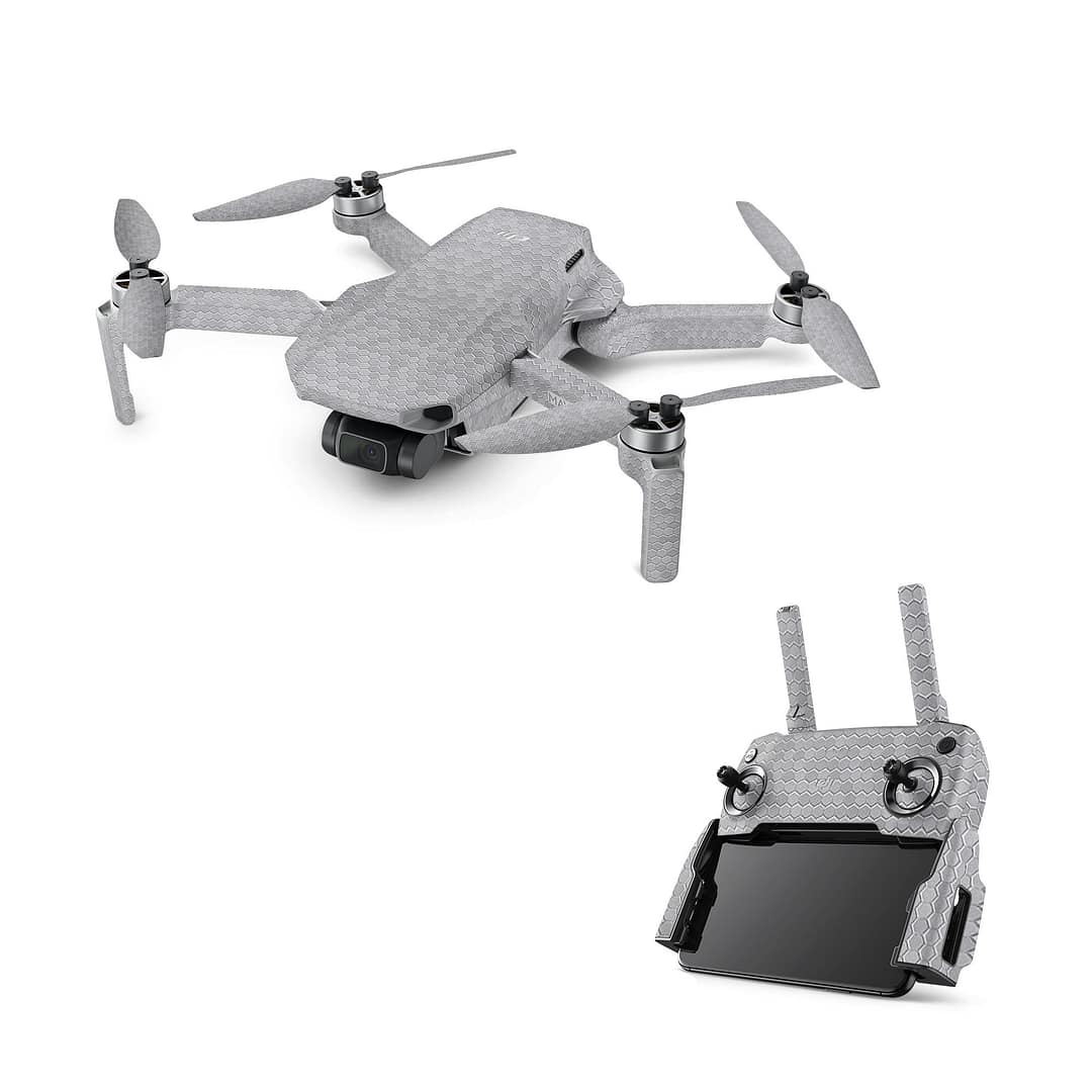 Dji mavic mini honeycomb silver skin | wrapitskin