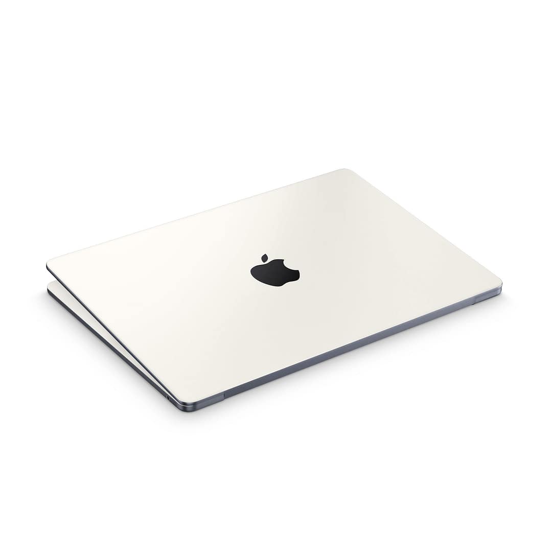 Macbook air 13. 6'' m2 2022 pearl white skin | wrapitskin