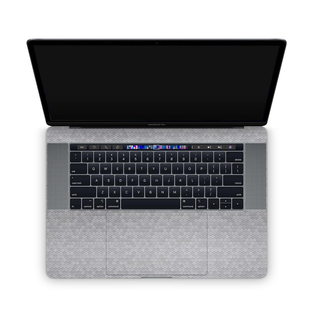 Macbook pro 15'' (2018-2019) honeycomb silver skin | wrapitskin
