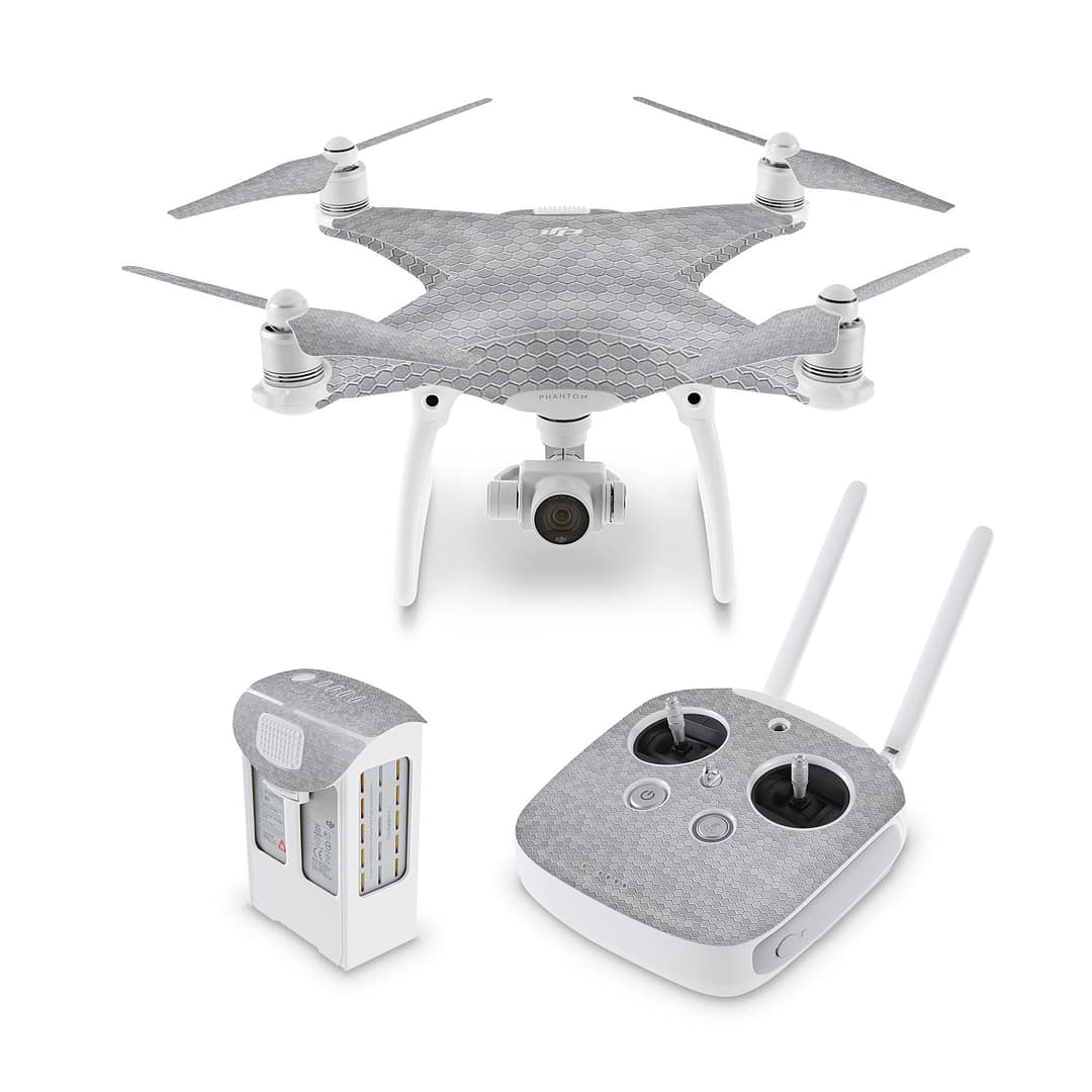 Dji phantom 4 honeycomb silver skin | wrapitskin