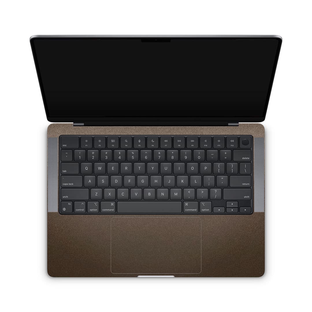Macbook pro 14'' (2021) matte brown metallic skin | wrapitskin